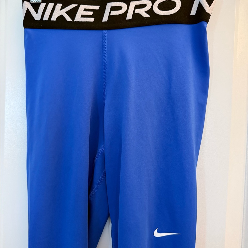Nike Royal Blue Performance Leggings - Picture 2 of 4